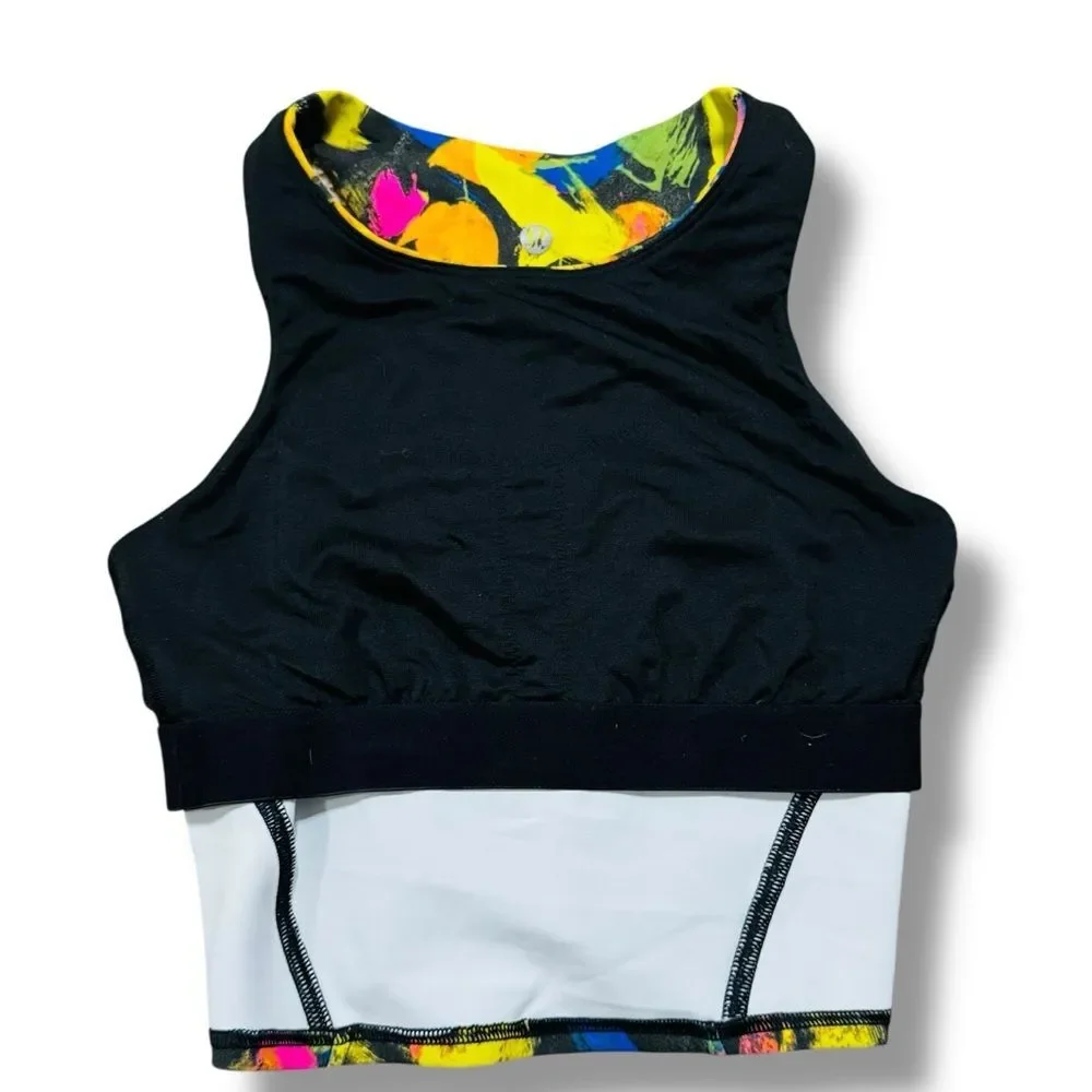 Lululemon Wunder Train Racerback Tank Top Undertone Black Multi Size 2 Women’s
